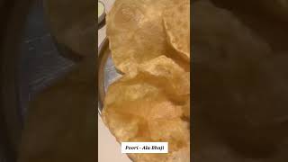 Breakfast - Poori Sabzi / Poori Bhaji