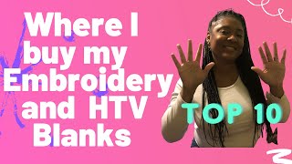 Where I Buy My Embroidery and HTV Blanks for My Etsy Business| Buying Blanks for Your Small Business