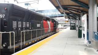 Hartford Line train 4458 to Hartford departing New Haven State St