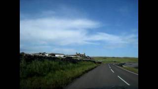 Driving on South Ronaldsay in Orkneys