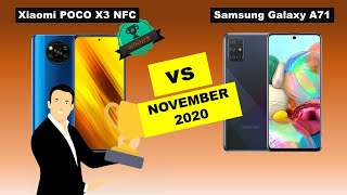 Xiaomi Poco X3 NFC vs Samsung Galaxy A71 - Simplest and Best Comparison - November 2020