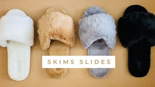 Skims Faux Fur Slides Unboxing & Review