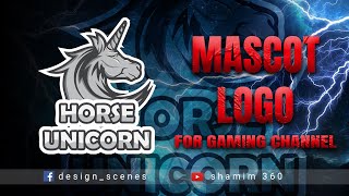 How To Make A Mascot Logo | Unicorn Mascot Logo Design in illustrator | Bangla Tutorial