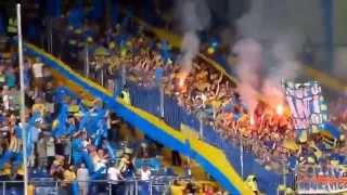 Pyro + Choreo - Bielefeld vs. Braunschweig (21.08.15 - 2.Liga)