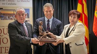 García-Page ha recibido este sábado en Barcelona el Premio 'Quijote 2024'