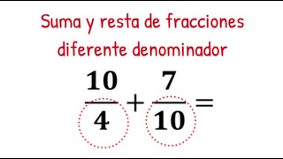 Suma y resta de fracciones diferente denominador - Ejemplos resueltos