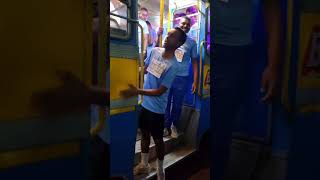 Funny Police Officer as bus conductor acting mode on🤣#short #funnyvideo #police #fun #mimicry