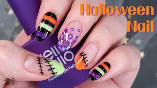 [ENG] 젤로젤로 Ι 알록달록 할로윈🎃 셀프네일 Ι Halloween Nail