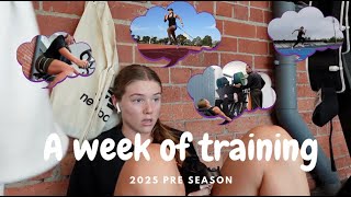 A week of training | Pre season | VLOG