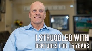 I struggled with dentures for years, Dr. Blaeser helped fix my jaw and gave me my smile back