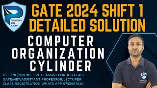 GATE 2024 CSE Shift 1 Questions paper Discussion | Computer Organization Questions Cylinder