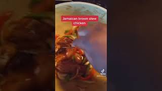 Jamaican brown stew chicken | #homestyle#brownstewchicken#chicken#diy#jamaica#food#chef#mom#shorts