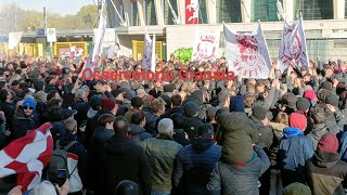 Torino monza contestazione fuori dallo stadio 💪 tutti i gruppi assieme