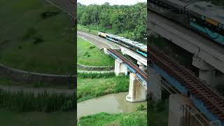 kereta api di pagi yang cerah #shorts #keretaapi #drone