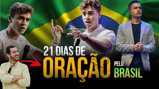 LIVE Nikolas Ferreira, David Miranda e Guilherme Batista e  | 21 dias de oração pelo Brasil