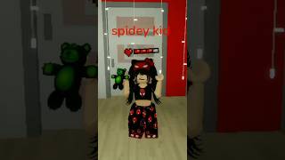 Thief gave candy to spidey kid #funny #comedy #youtubeshort #roblox #brookhaven #brookhavenfamily