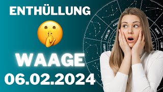 WAAGE ♎️😱 DEIN GEHEIMNIS WIRD ENTHÜLLT! 😨 Horoskop - 06.Februar 2024 #waage #tarot