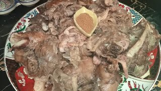 لحم رأس الخروف 🐏في الكوكوط مبخر بدون قطرة ماء بطريقتي رائع ومعسل متشبعوش منو😋#عيد_الاضحى 👌