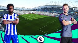 Brighton & Hove Albion vs Leicester City ● Falmer Stadium | eFootball 2022  Predict Gameplay