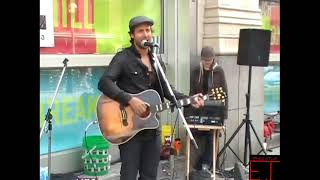 Raine Maida International Peace Day Busking For Change  Toronto Ont 09/21/2010 pt.1 of 4