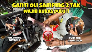 GANTI OLI SAMPING IDEMITSU KE MOTUL 510 SUPER WANGI 💨 || WAJIB KURAS DULU KENAPA ⁉️