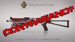 CONTRABAND SPECTRUM 2 SKIN? BIZON HIGH ROLLER DMCA CLAIM!