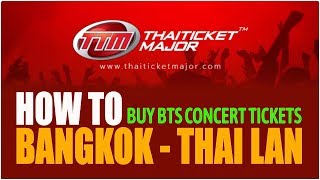 HOW TO BUY BTS CONCERT TICKETS BANGKOK - THAI LAN