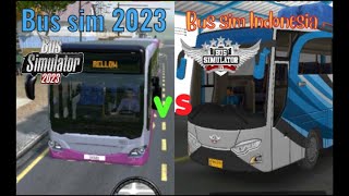 🚚 The best comparison between Bus simulator Indonesia vs Bus simulator 2023| bus games|in 3 minutes