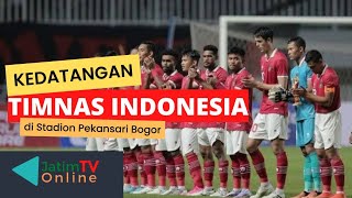 Kedatangan Timnas Indonesia di Stadion Pekansari Bogor