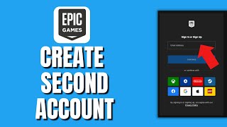 How To Create/Make An Second/New Account On Epic Games PC For Rocket League Or Fortnite