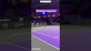 Elena Rybakina - Aryna Sabalenka practice WTA Finals 2024 in Saudi Arabia #tennis #livetennis #wta