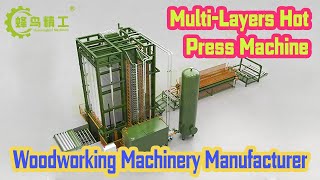 Multi-Layers Hot Press｜Plywood Multi Layers Automatic Hot Press Machine Hummingbird machinery