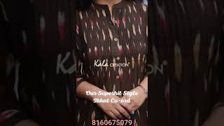 lkkat co-ord Set Superhit stye pure ikkat fabric Size 38 to 44 #fashion #suits#shopping #suitfashion