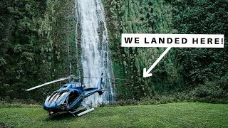 Helicopter to a Remote Waterfall | Big Island, Hawaii