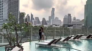 #Bangkok #Riverside Millennium Hilton Bangkok | Beach Club | panoramic river view.