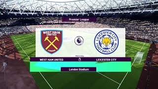 West Ham vs Leicester City ● Premier League - Matchday 2 | PES 2021 Realistic Gameplay | PEStation