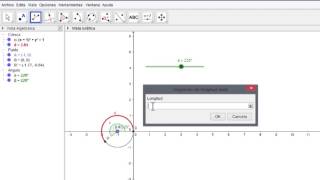 Graficando la función seno con Geogebra