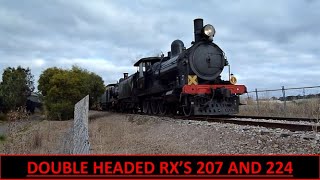 Steamranger Rx207/Rx224 First Double Header in 30 years with 958