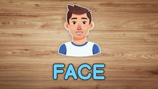 Parts of the Face (Face Vocabulary) in English