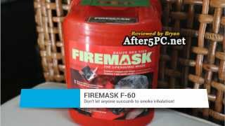 FIREMASK F-60 Filtration Mask - Smoke Fire Safety Mask Review