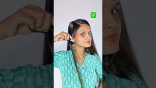 Try this hack ✅ #hairstyletutorial #exploreshorts #hairhacks #sidehack #shortsyoutube #exploremore