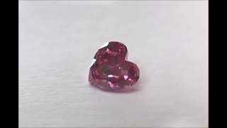 0 25 ct FANCY VIVID PURPLISH PINK I1 HEART GIA