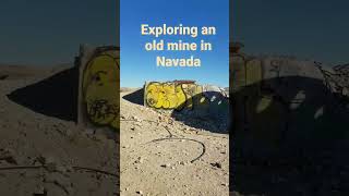 Exploring an old mine in Nevada #shorts #nature #travel #mining