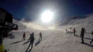 Snowboarding and SKIing in Mölltaler Gletscher 2015 [HD]