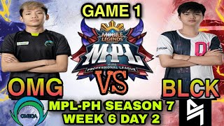 OMEGA vs BLACKLIST | GAME 1 | Tagalog -MPL-PH Season 7 Week 6 Day 2 -Mobile Legends