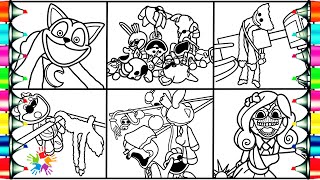 Poppy Playtime Chapter 3 New Coloring Pages / How To Color Secret Terrifying Catnap Scene  / NCS