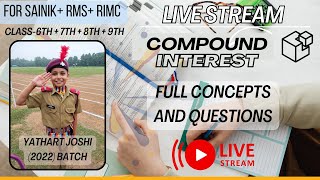 Compound Interest (Day#03) - Chapter for Sainik + RMS + RIMC  #sainikschool #dsssb #interestingfacts