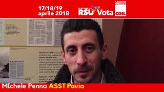 Michele Penna candidato FP CGIL alle elezioni RSU dell'ASST di Pavia