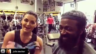 Shoulder training with charles glass  2018 Golds gym