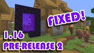 The Nether Is Un-Broken! (Minecraft 1.16 Pre-Release 2)